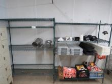 (2) 24X48 GREEN  METRO RACKS