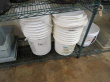 WHITE PLASTIC BUCKETS - ONE LOT