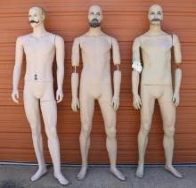 Grouping Of 3 Plastic Manniquins