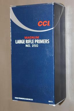 Full Box of 1000 CCI Magnum No. 250 Large Rifle Primers **NO SHIPPING**