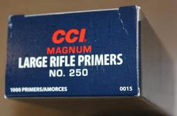 Full Box of 1000 CCI Magnum No. 250 Large Rifle Primers **NO SHIPPING**