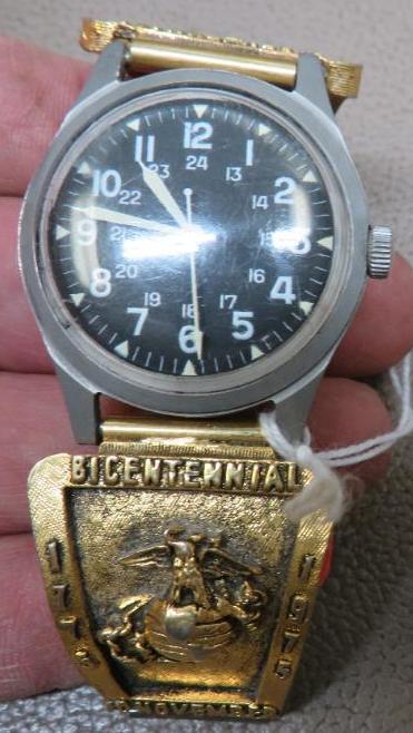 Benrus US Military Wristwatch with USMC Band