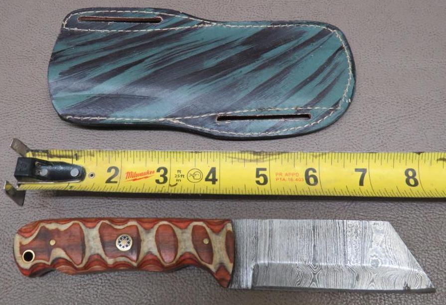 Damascus Style Cleaver or Chopper Knife