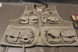 Fly Fishing Vest and Flies in Weber Fly Vault