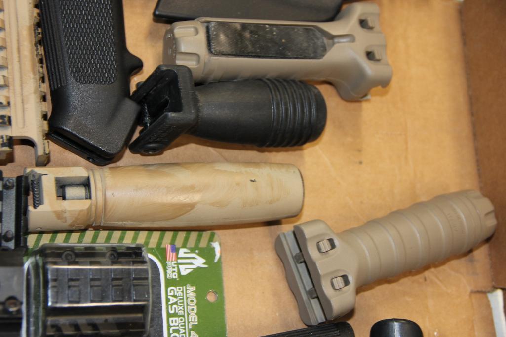 Mixed Stocks, Grips, and More Components for AR Rifles