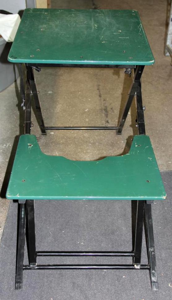 Collapsible Shooter's Table with Bench