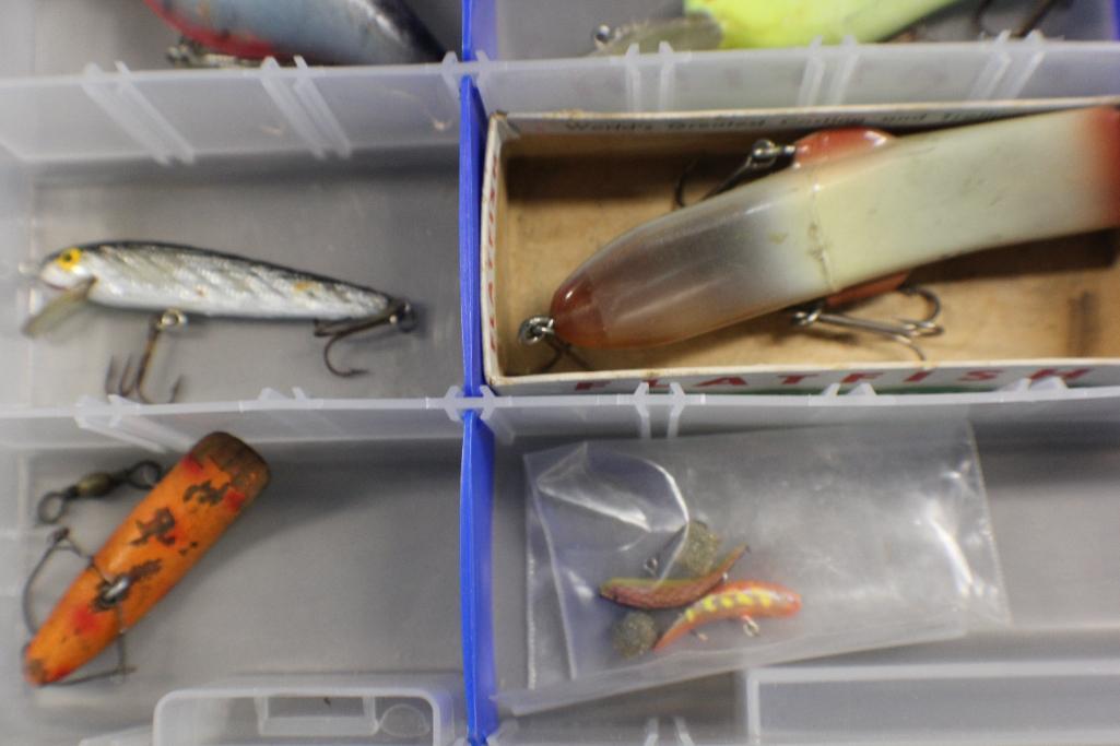 Assorted Lures in Organizers