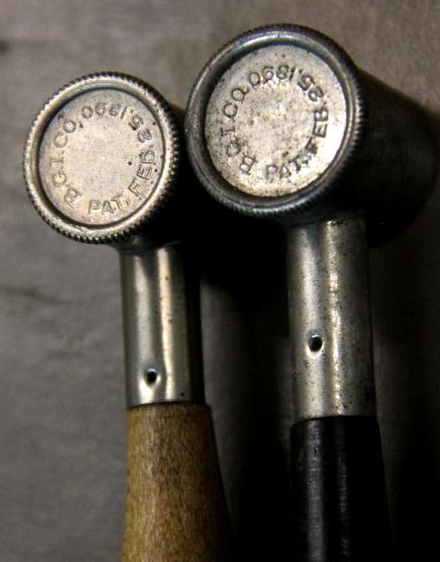 Pair of Antique BGI Co. Powder Measuring Scoops