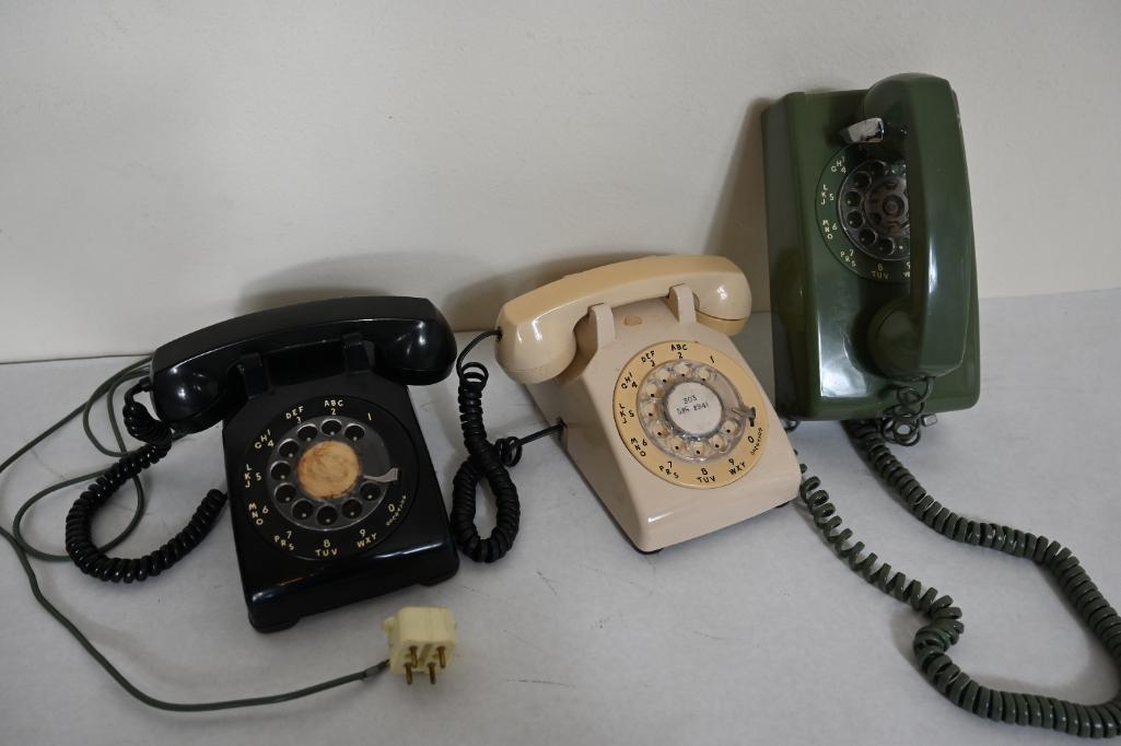 Three Vintage Phones