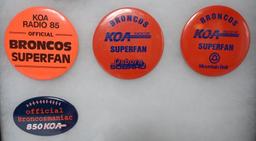 KOA Broncos / Nuggets Collector Buttons