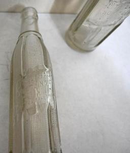 Five antique Bottles