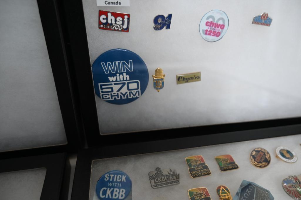 Radio Advertising Collector Pins Grouping