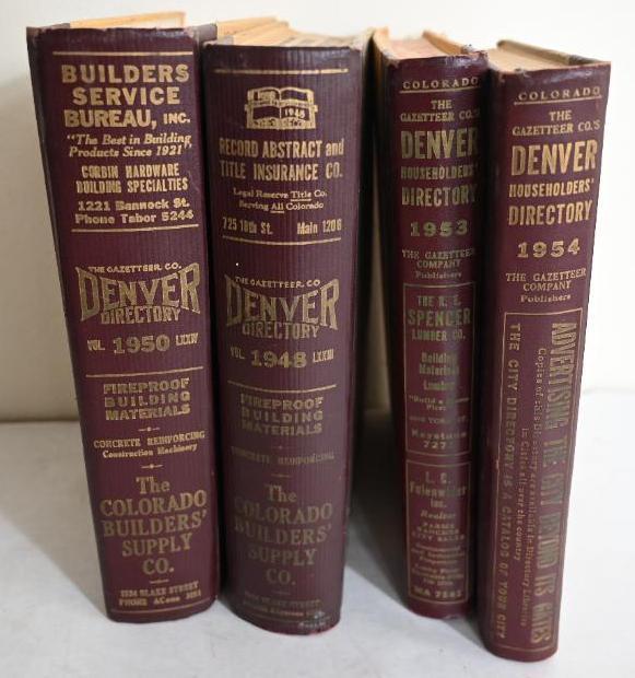 Four Denver Directory Books