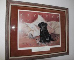 Two Limited Edition Ducks Unlimited Dog-Themed Artworks Signed by Artists