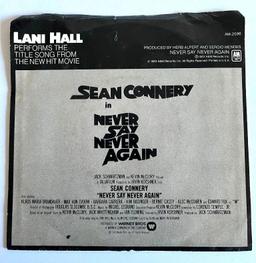 "Never say Never Again" Performed by Lani Hall 45 Record
