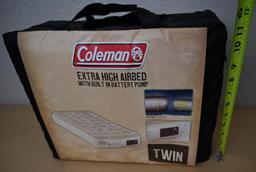Coleman Extra High Airbed with Built in Battery Pump