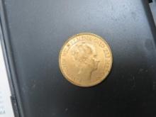 1933 Netherlands 10 Gulden Gold Coin