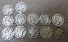 Mercury Dime Coins