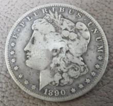 1890 "O" Morgan Silver Dollar Coin