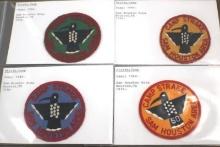 Four Early BSA Camp Strake Patches