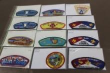 12 BSA Council Patches Including Montana, Mo-Kan, and More