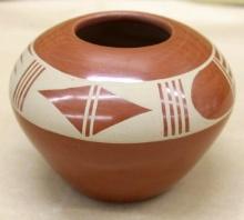 Gorgeous Indigenous-Made Terra Cotta Vessel Signed