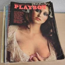 Twelve 1970s Playboy Magazines