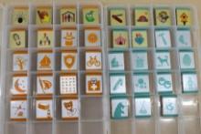 Collection of Scouting Belt Loop Badges in Organizers