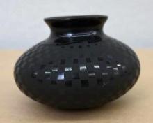 Stunning Jaime Dominguez Black Pottery Vase