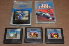 Assortment of 5 Atari Games, One New In Box!