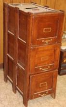 Early to Mid-Century Wood Filing Cabinet