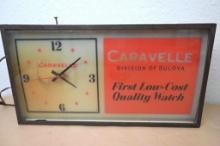 Caravelle Watch Company Advertising Clock