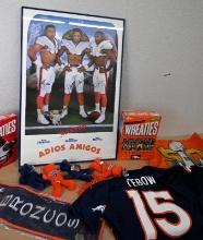 Adios Amigos Framed Broncos Wanted Poster