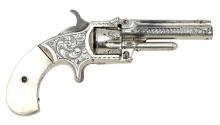 Engraved Marlin XXX Standard Model 1872 Pocket Revolver