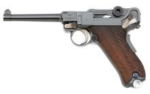 Rare 1934 Swiss Commercial Mauser Banner Luger Pistol