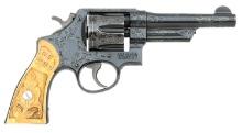 Custom Engraved Smith & Wesson 38/44 Heavy Duty Hand Ejector Revolver