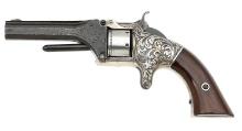 Engraved Smith & Wesson No. 1 First Issue Revolver