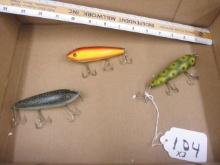 3 Heddon Fishing Lures