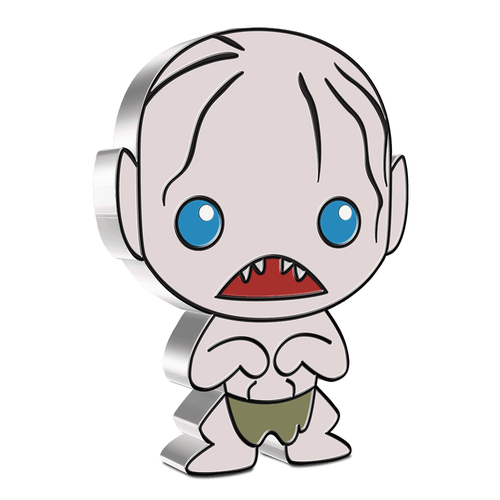 THE LORD OF THE RINGS(TM) - Gollum 1oz Silver Chibi(R) Coin
