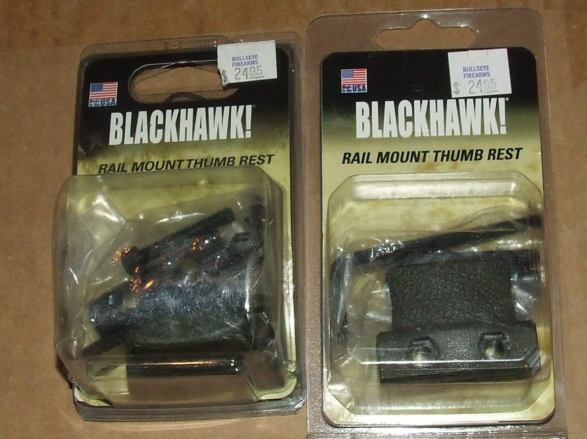 2 Blackhawk Rail Mount Thumb Rests