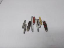 9 Assorted pocket knives