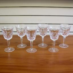 Waterford Lismore Claret Wine Glasses Set Of 6