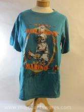 Miami Dolphins Dan Marino T-Shirt, Size L, 8 oz