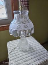 Princess House Glass Table Lamp