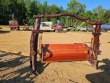 804 - ABSOLUTE - 6' WOOD SWING AND STAND