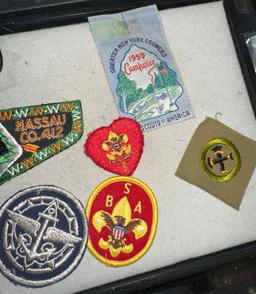 1950-60's Boy scouts Patch Flaps, Badge slide & awards