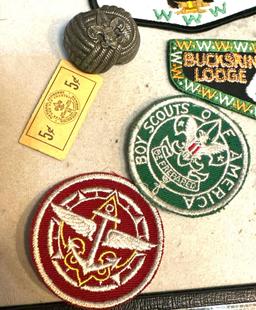 1950-60's Boy scouts Patch Flaps, Badge slide & awards