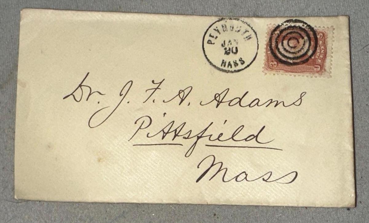 Scarce Mailed envelope from 1867 with George Washington 3 cent stamp