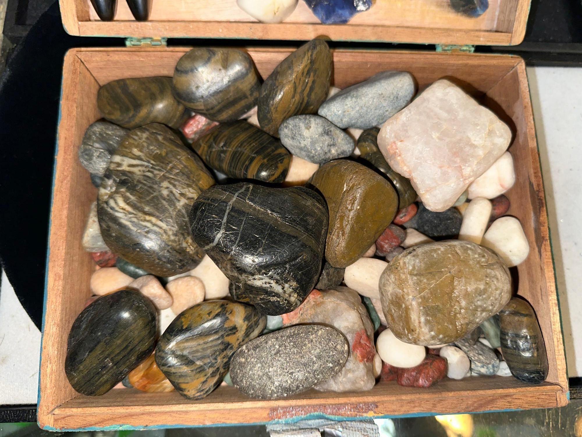 Box full of Cool Rocks and Semi precious stones- From Storage- Unsearched