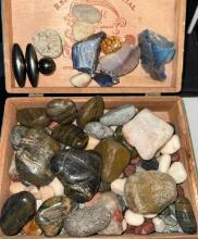 Box full of Cool Rocks and Semi precious stones- From Storage- Unsearched